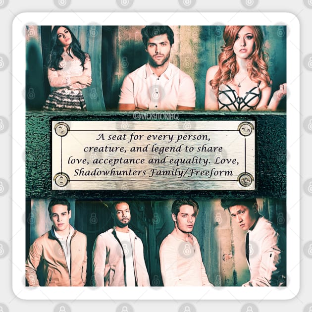 Shadowhunters Cast Sticker by vickytoriaq